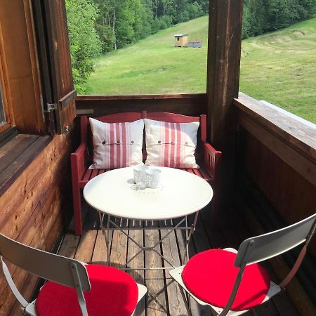 Ferienwohnung Morgentau Am Rande Der Wildnis Sibratsgfäll Buitenkant foto