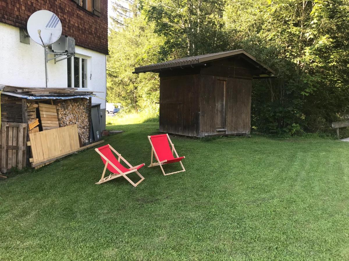 Ferienwohnung Morgentau Am Rande Der Wildnis Sibratsgfäll Buitenkant foto