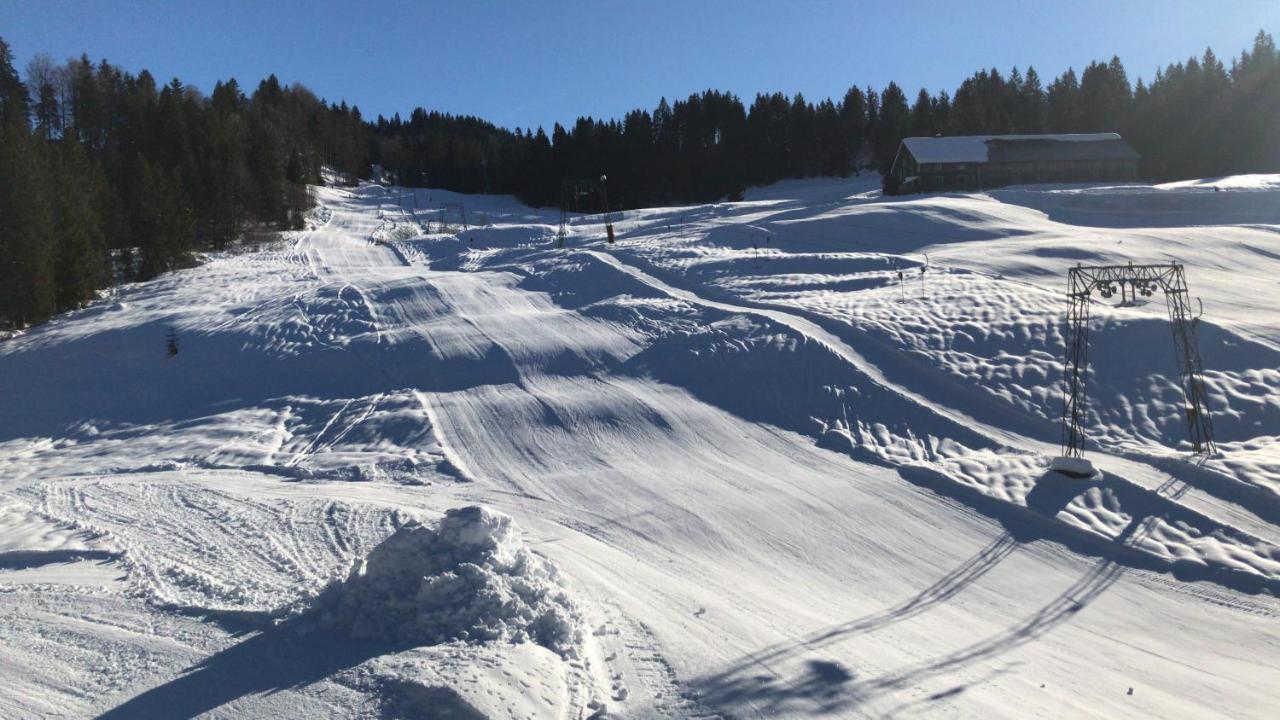 Ferienwohnung Morgentau Am Rande Der Wildnis Sibratsgfäll Buitenkant foto