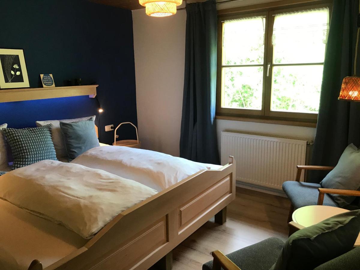 Ferienwohnung Morgentau Am Rande Der Wildnis Sibratsgfäll Buitenkant foto